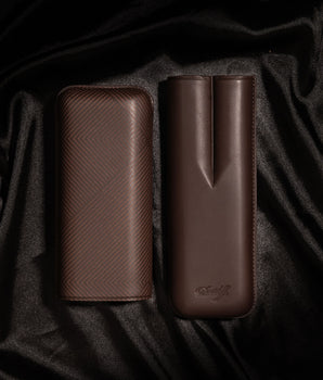 Davidoff Cigar Case Leaf (XL-2 / Brown Leather)