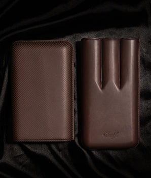 Davidoff Cigar Case Leaf (XL-3 / Brown Leather)