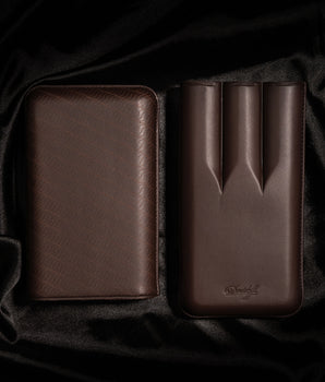 Davidoff Cigar Case Enjoyment (XL-3 / Brown Leather)