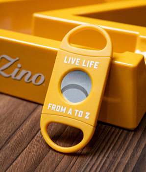 Yellow Zino product on a wooden surface