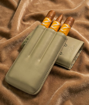 지노 Z-콜렉션 그린 ZM3 시가 케이스 (3구용)