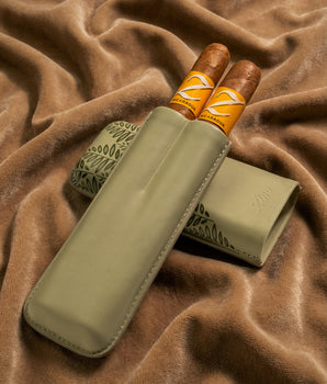 지노 Z-콜렉션 그린 ZM2 시가 케이스 (2구용)