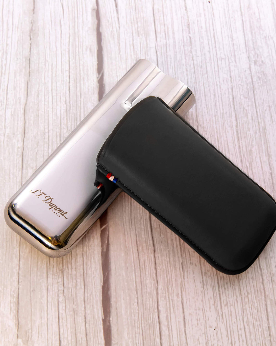 S.T. Dupont Metal Base Double Cigar Case