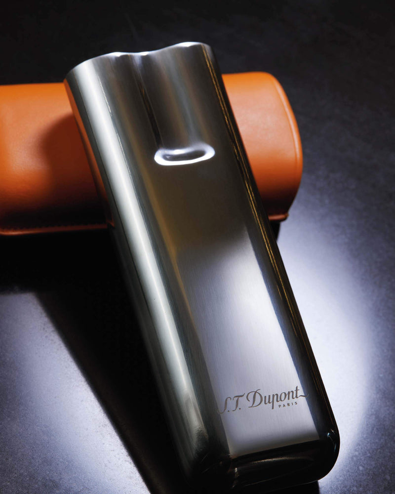 S.T. Dupont Metal Base Double Cigar Case