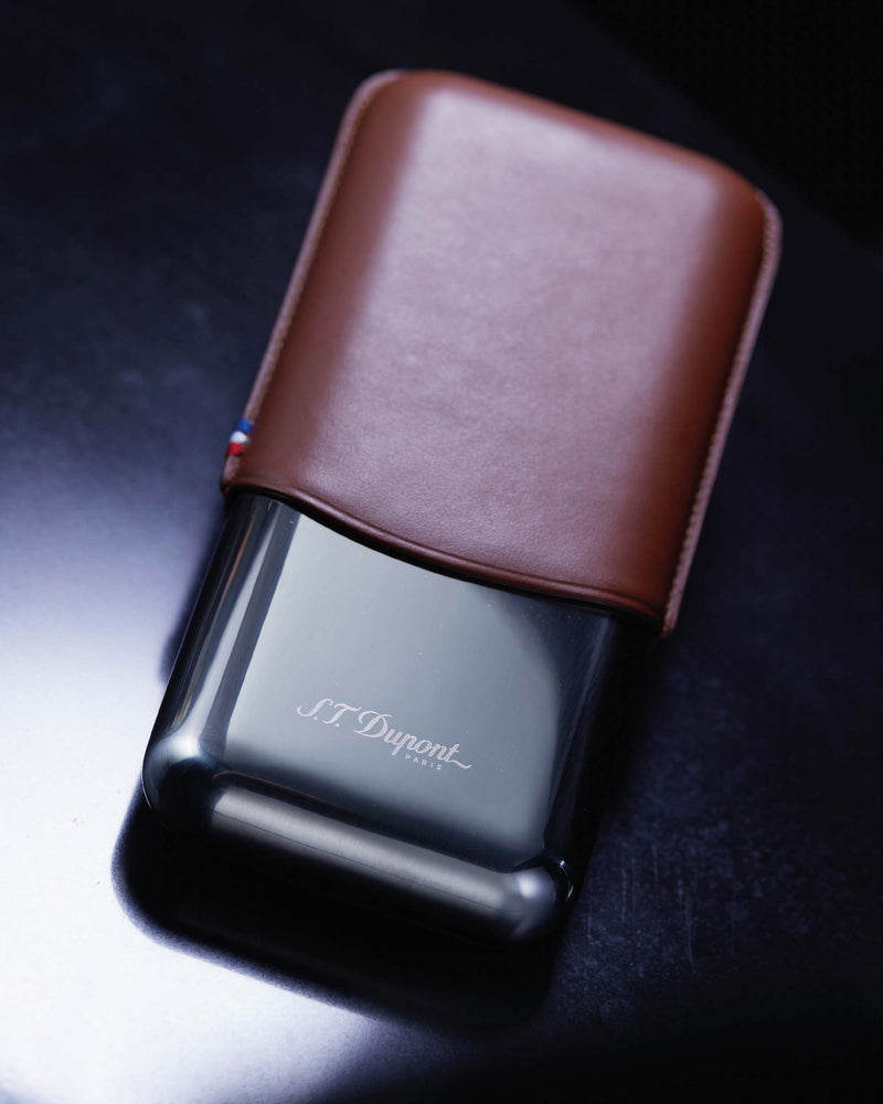 S.T. Dupont Metal Base Triple Cigar Case