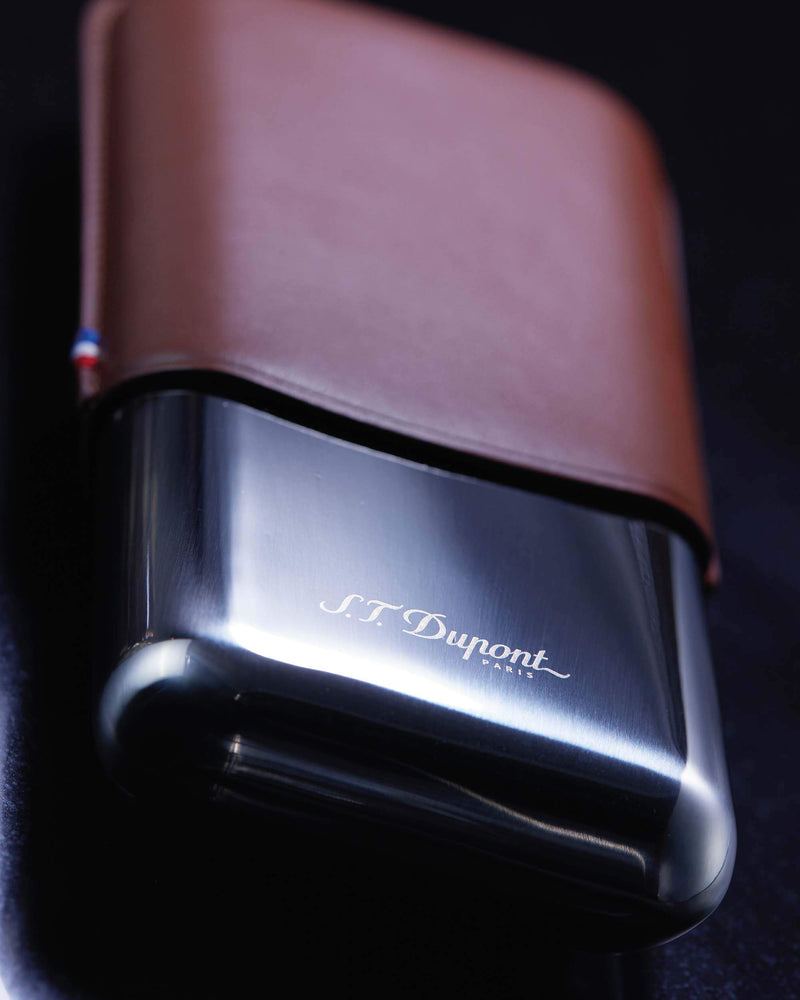 S.T. Dupont Metal Base Triple Cigar Case