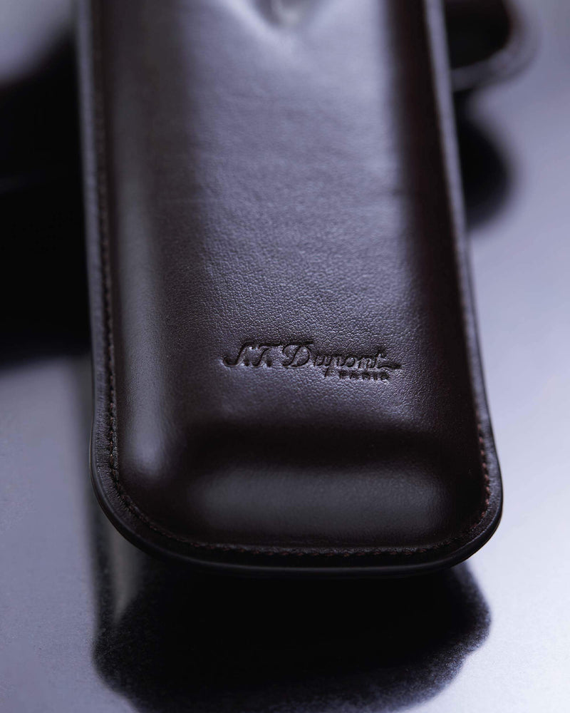 S.T. Dupont Double Cigar Leather Case