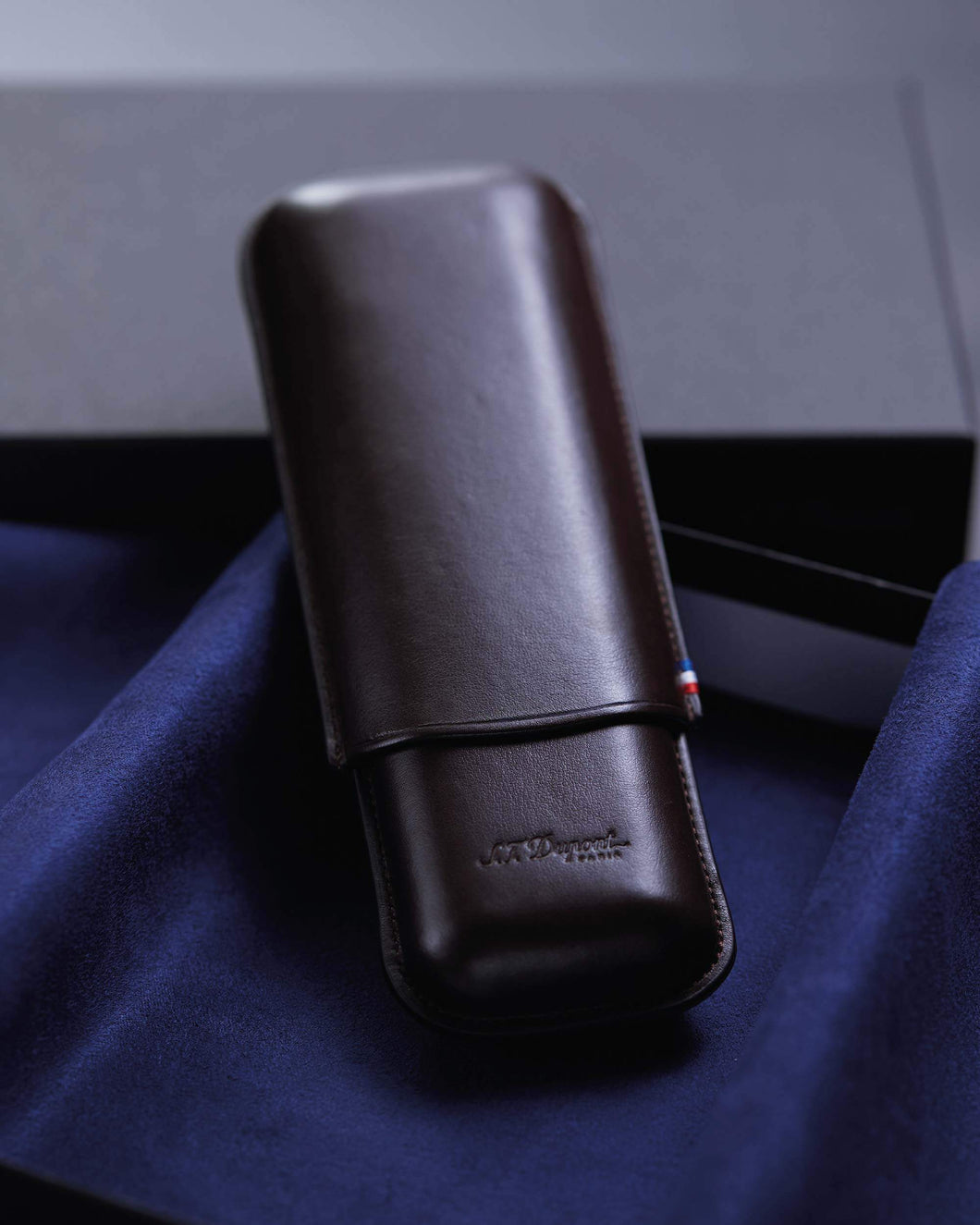 S.T. Dupont Double Cigar Leather Case