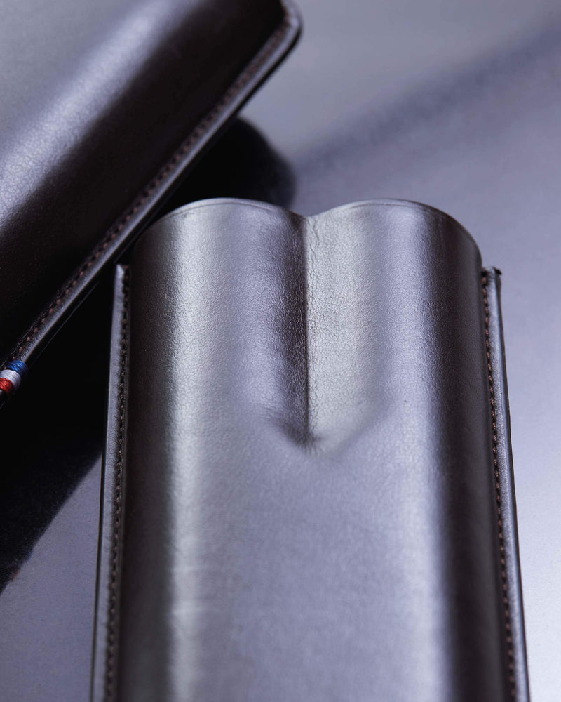 S.T. Dupont Double Cigar Leather Case