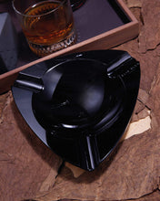 
                      
                        Load image into Gallery viewer, Elie Bleu Obsidian Ashtrays (3 Cigars)
                      
                    