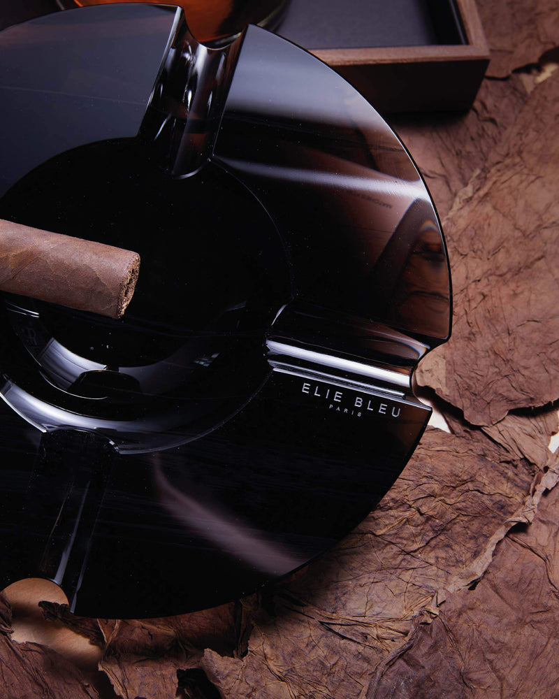 Elie Bleu Obsidian Ashtrays (4 Cigars)