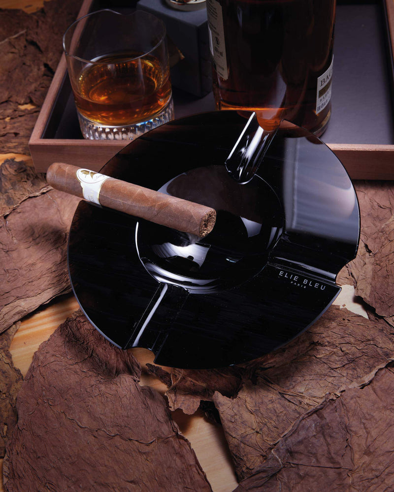Elie Bleu Obsidian Ashtrays (4 Cigars)