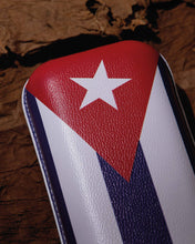 
                      
                        Load image into Gallery viewer, Elie Bleu Cuban Flag Leather Cigar Case
                      
                    